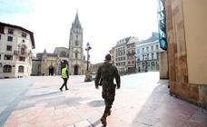 El Ejército vigila las calles de Asturias